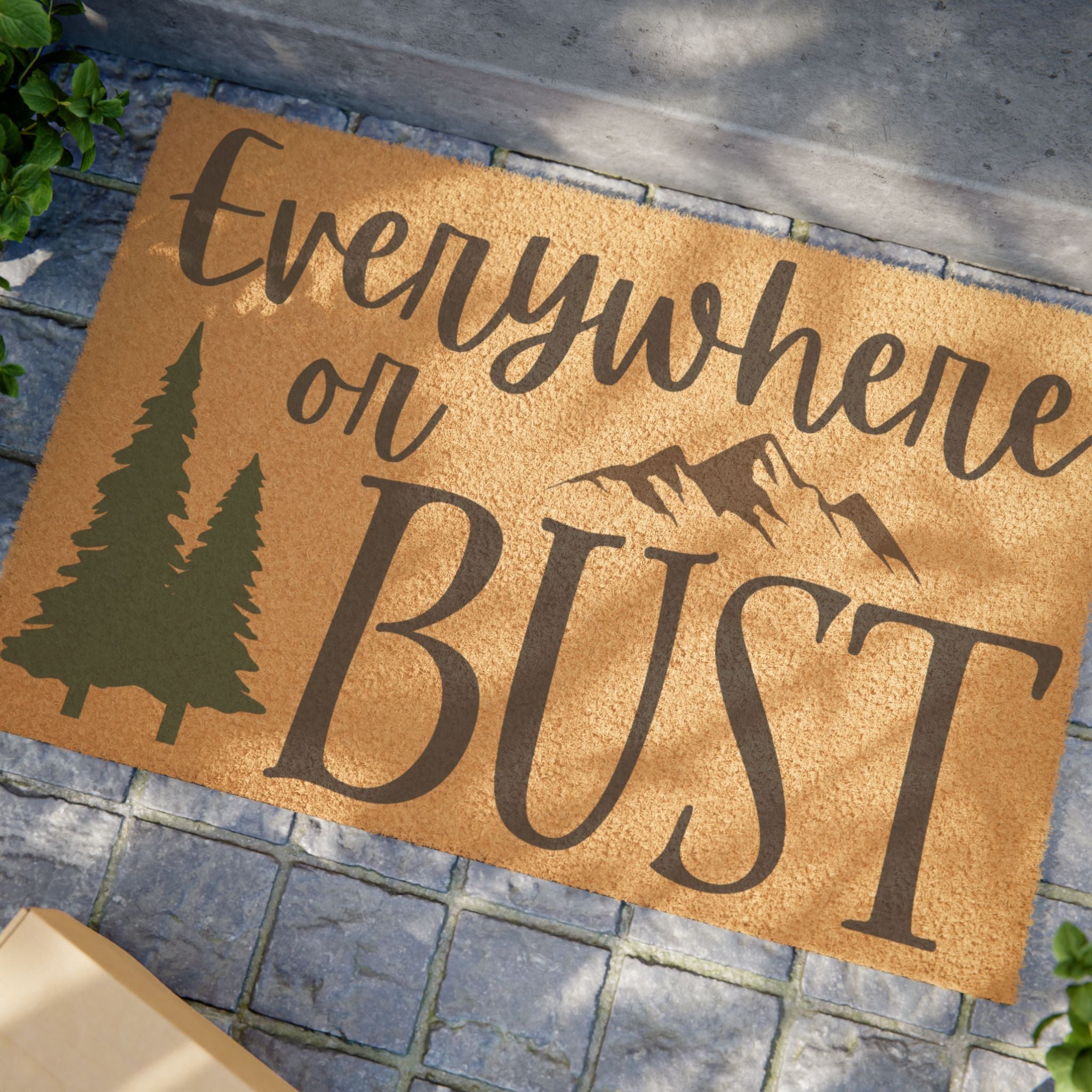 Everywhere or Bust Doormat