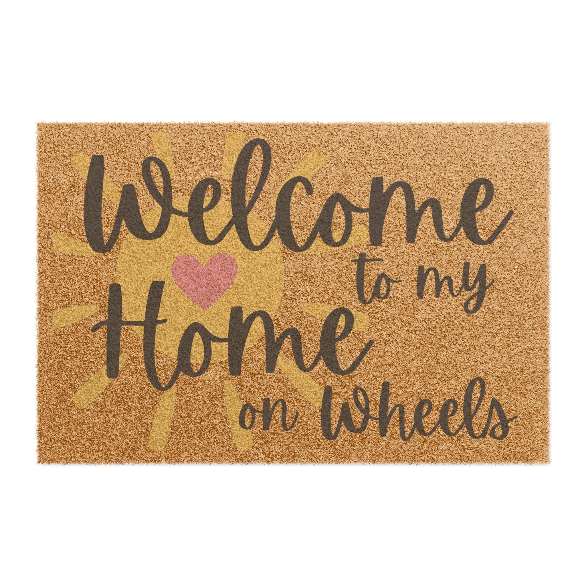 Welcome to My Home on Wheels Doormat