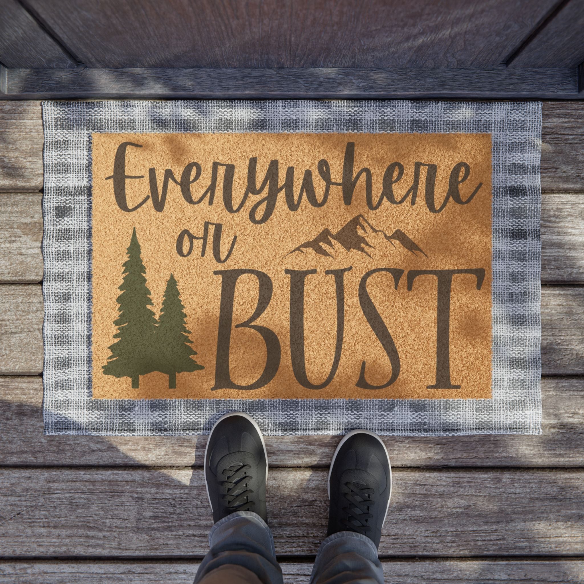 Everywhere or Bust Doormat